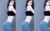 斗鱼 亦亦elle 热舞视频 ♥紧身牛仔裤，曼妙身姿加特林♥ 真的白~